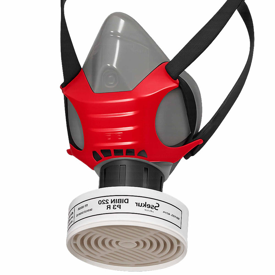 Halbmaske Polimask ALFA | Silikon | DIN EN 148-1 Rundgewinde | anatomisch geformt | Ekastu Safety