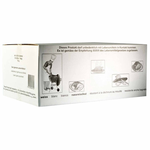 Alimentarpapier | 45 gr./m2 | 38 x 38 cm | 100% Zellstoff | 1-lagig | Krepp-Papier für Lebensmittel