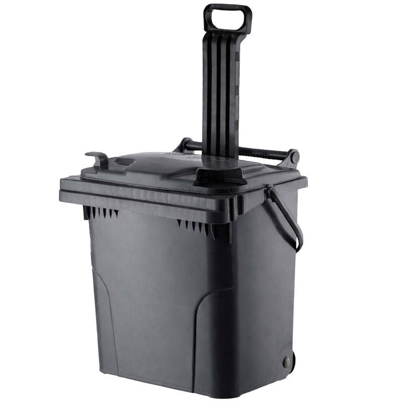 Kunststoffcontainer 40 Liter | mit Trolleyfunktion | UV-beständig | Kunststoffräder | VERWO