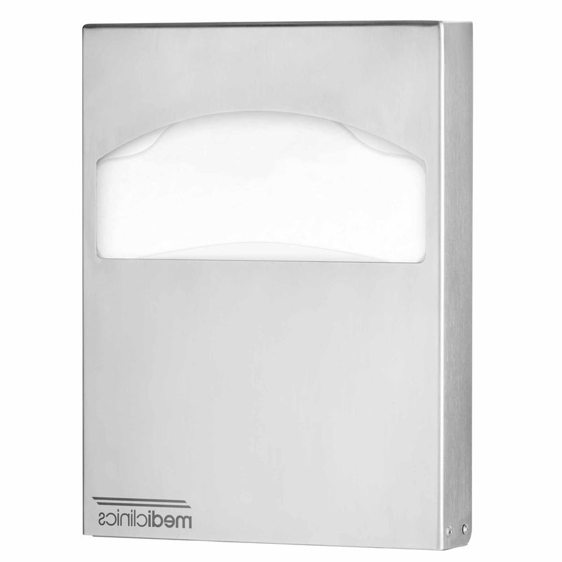 Toilettensitzauflagen-Spender Edelstahl | für 250 Stück | Wandmontage | Mediclinics DCA100CS