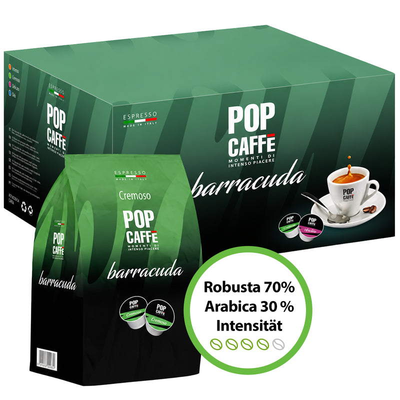 Cremoso Kaffeekapseln | für Baracuda-Maschine | POP Caffè
