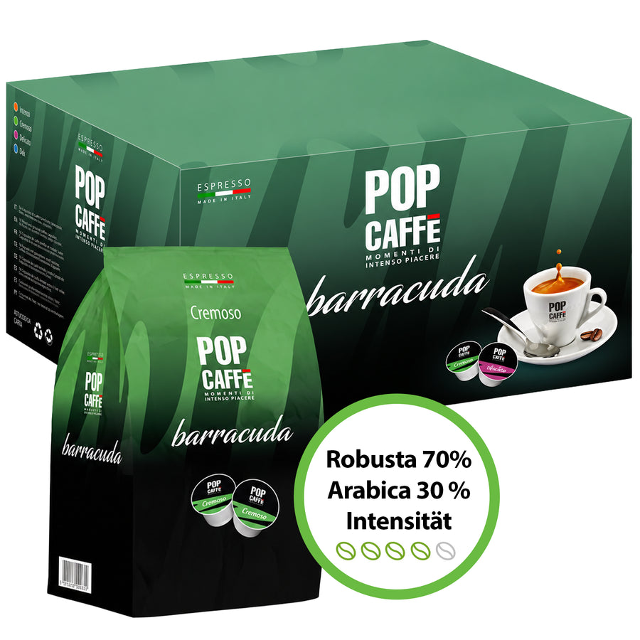 Cremoso Kaffeekapseln | für Baracuda-Maschine | POP Caffè