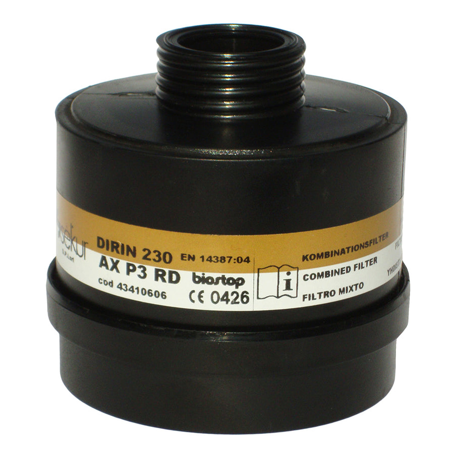 Kombifilter DIRIN 230 AX-P3R D | DIN EN 14387 | Rundgewinde DIN EN 148-1 | Ekastu Safety