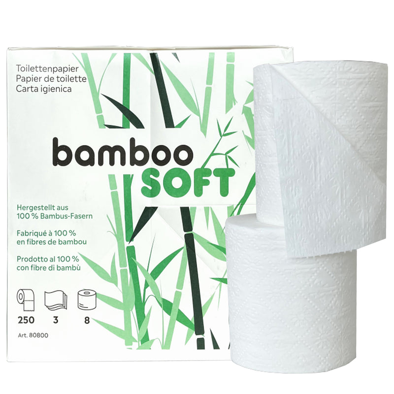 Toilettenpapier BambooSoft | 3-lagig | 100% Bambus-Zellstoff | FSC® zertifiziert