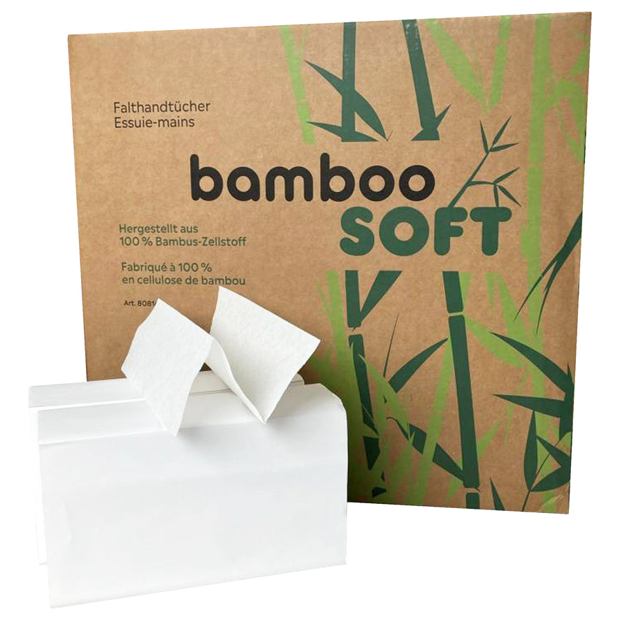 Papierhandtücher Z-Falz BambooSoft | 2-lagig | 100% Bambus-Zellstoff | FSC zertifiziert