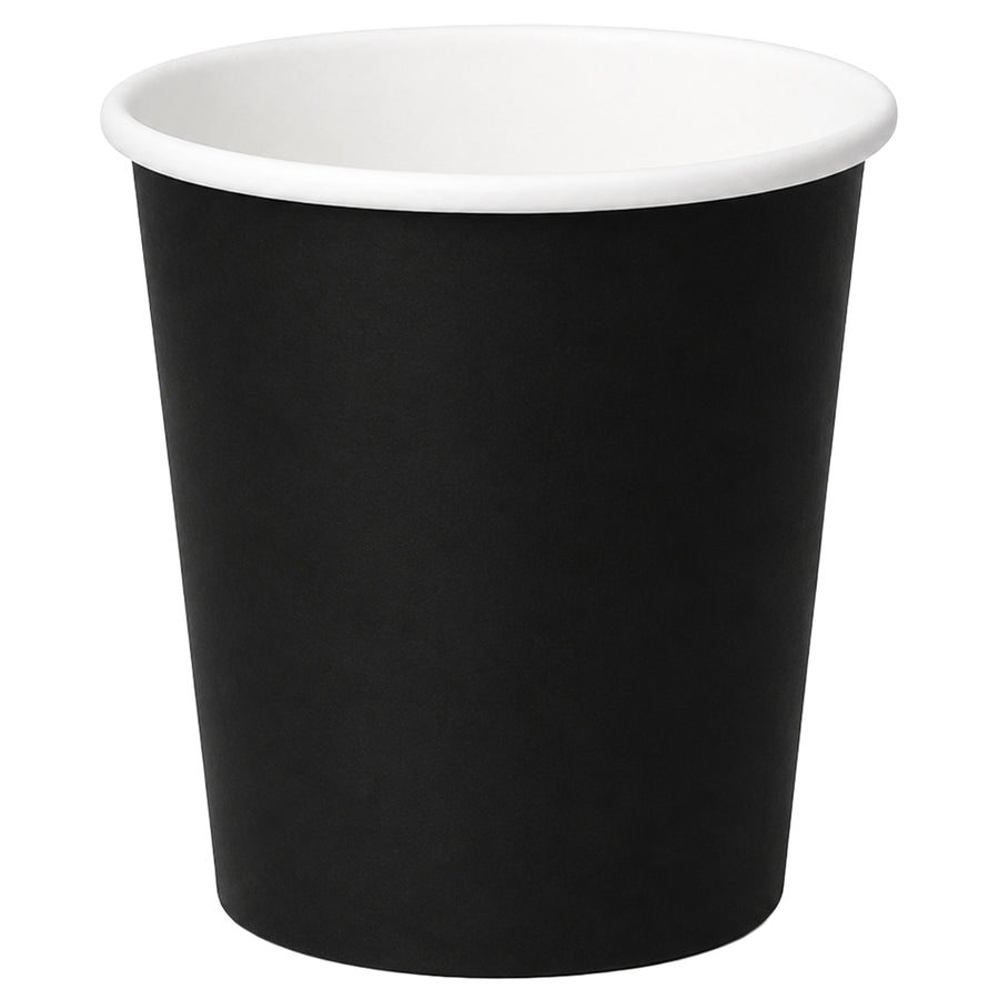 Kaffeebecher Schwarz | PE-beschichtet | 1 dl, 2 dl oder 3 dl | geruchs- & geschmacksneutral