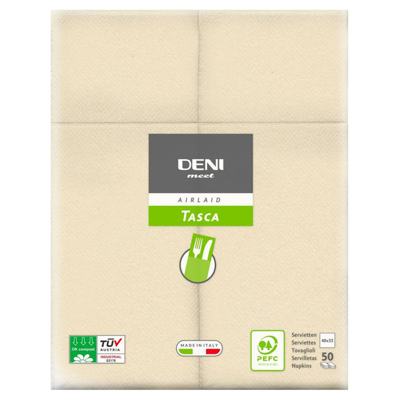 Airlaid Besteckservietten DENI MEET | 1/8 Falz | 40 x 32 cm | PEFC zertifiziert