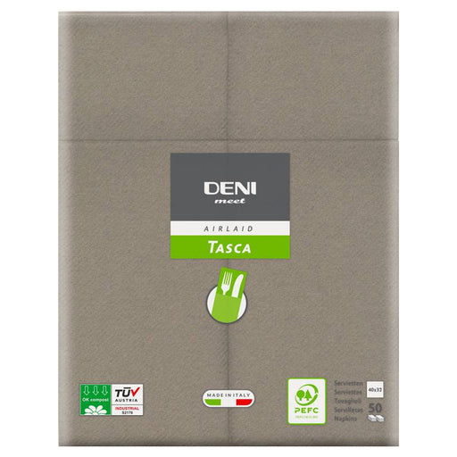 Airlaid Besteckservietten DENI MEET | 1/8 Falz | 40 x 32 cm | PEFC zertifiziert