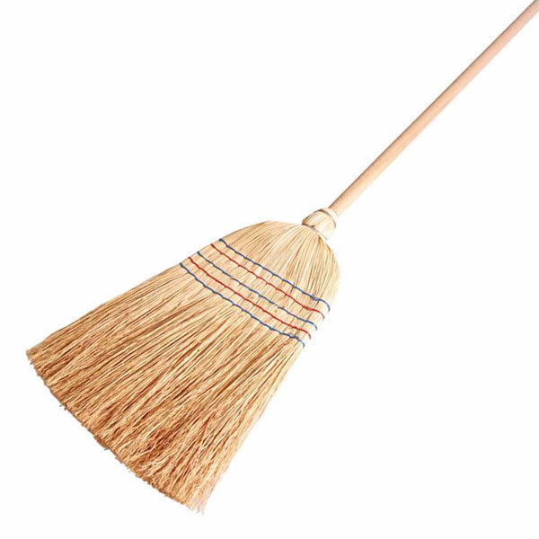 Reisbesen 5/Band | Buchenholzstiel 105 cm | Naturborsten