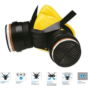 Halbmaske Polimask BETA/Silikone | Rundgewinde | Silikon | Doppelfilter | DIN EN 140 | Ekastu Safety