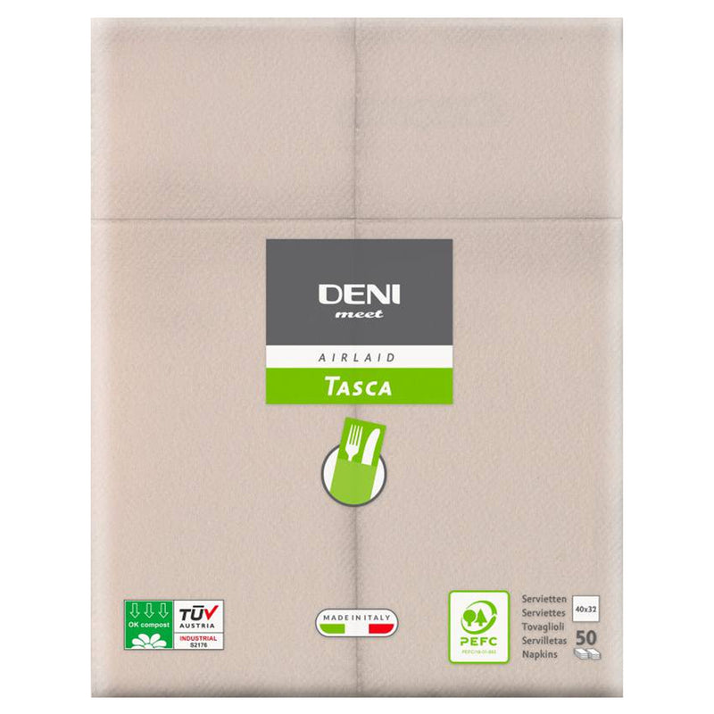Airlaid Besteckservietten DENI MEET | 1/8 Falz | 40 x 32 cm | PEFC zertifiziert