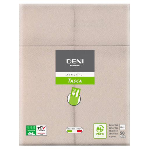 Airlaid Besteckservietten DENI MEET | 1/8 Falz | 40 x 32 cm | PEFC zertifiziert