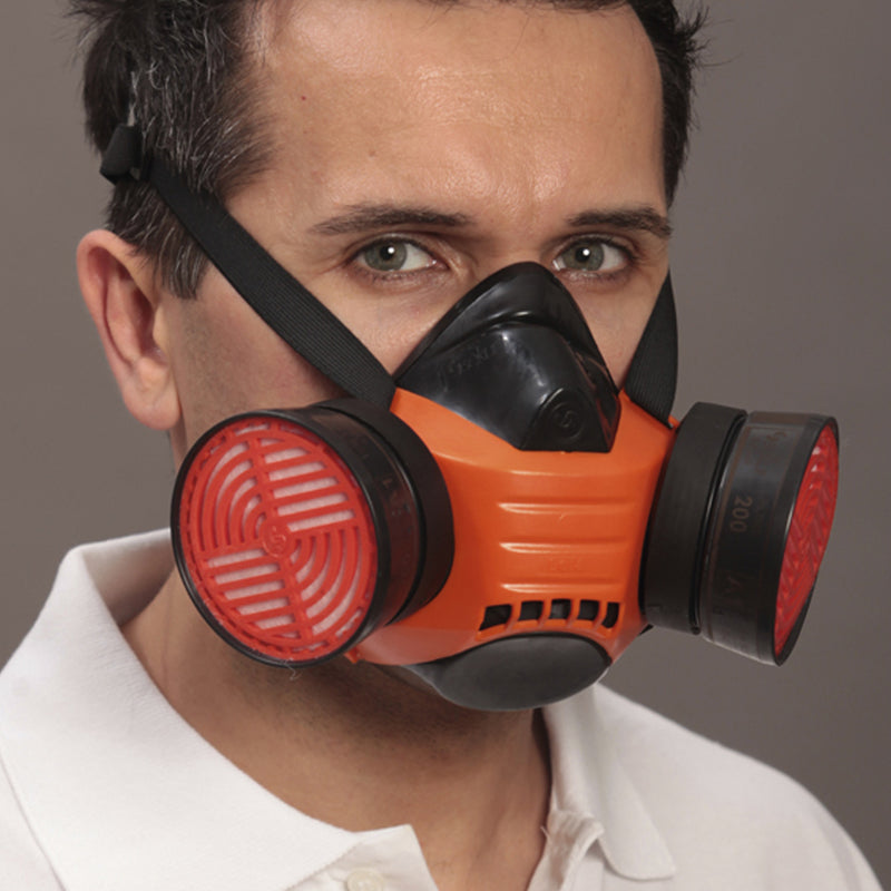 Halbmaske Polimask BETA | Rundgewinde | Doppelfilter | DIN EN 140 | Ekastu Safety