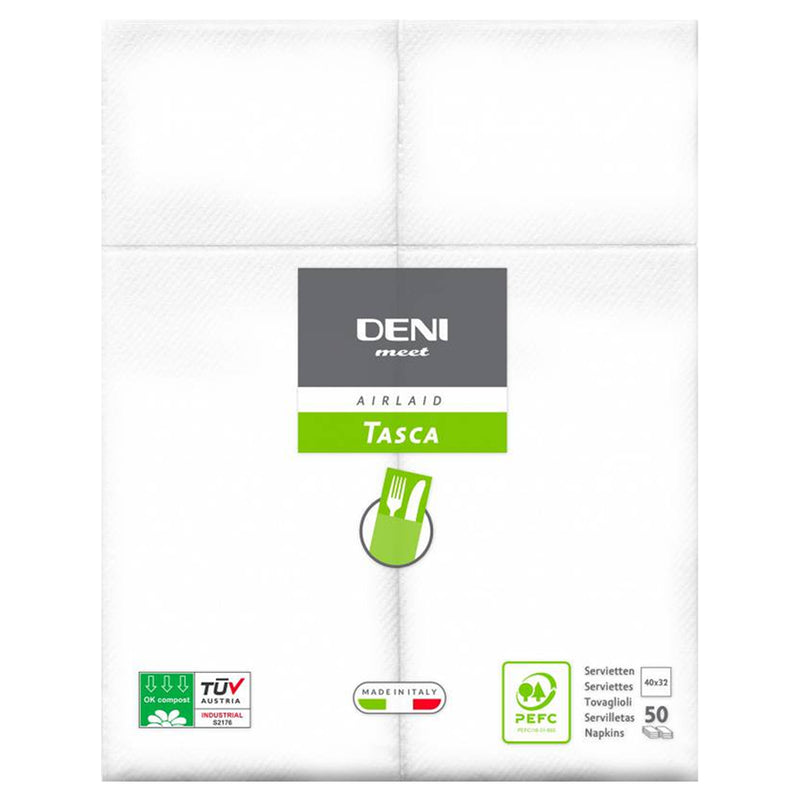 Airlaid Besteckservietten DENI MEET | 1/8 Falz | 40 x 32 cm | PEFC zertifiziert