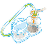 Vorabscheider 23 L | für Grob- & Feinstaub | Universalzyklon | Airbo