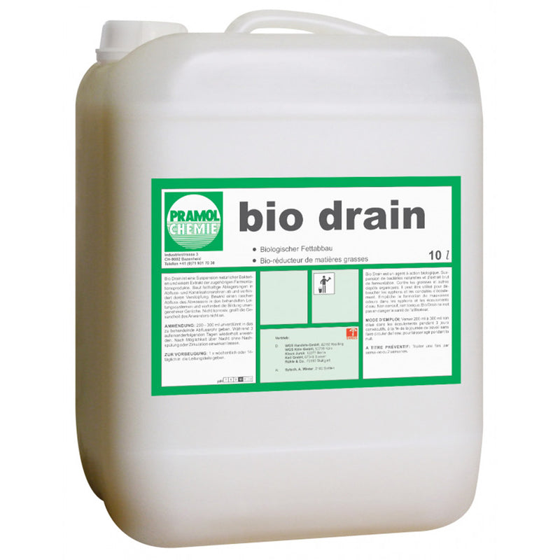 BIO DRAIN Abflussreiniger | Siphonreiniger | mikrobiologischer Fettabscheider | Pramol