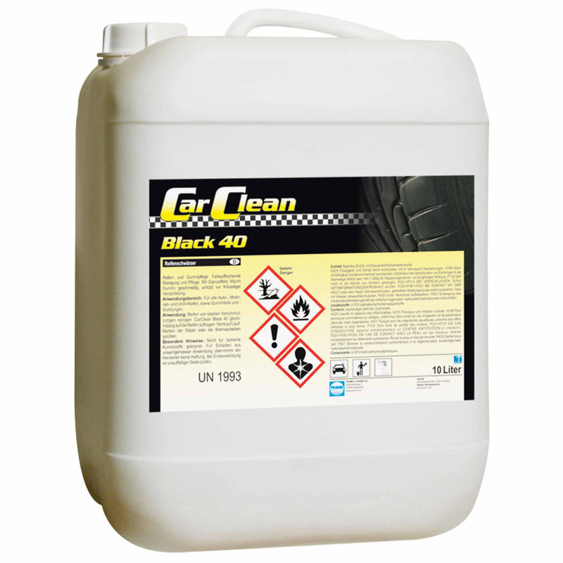 CARCLEAN Black Reifen- & Gummipflege | Reifenschwärzer | Pramol