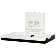 Wickeltisch Edelstahl Schwarz | horizontal | klappbar | für Wandmontage | Mediclinics