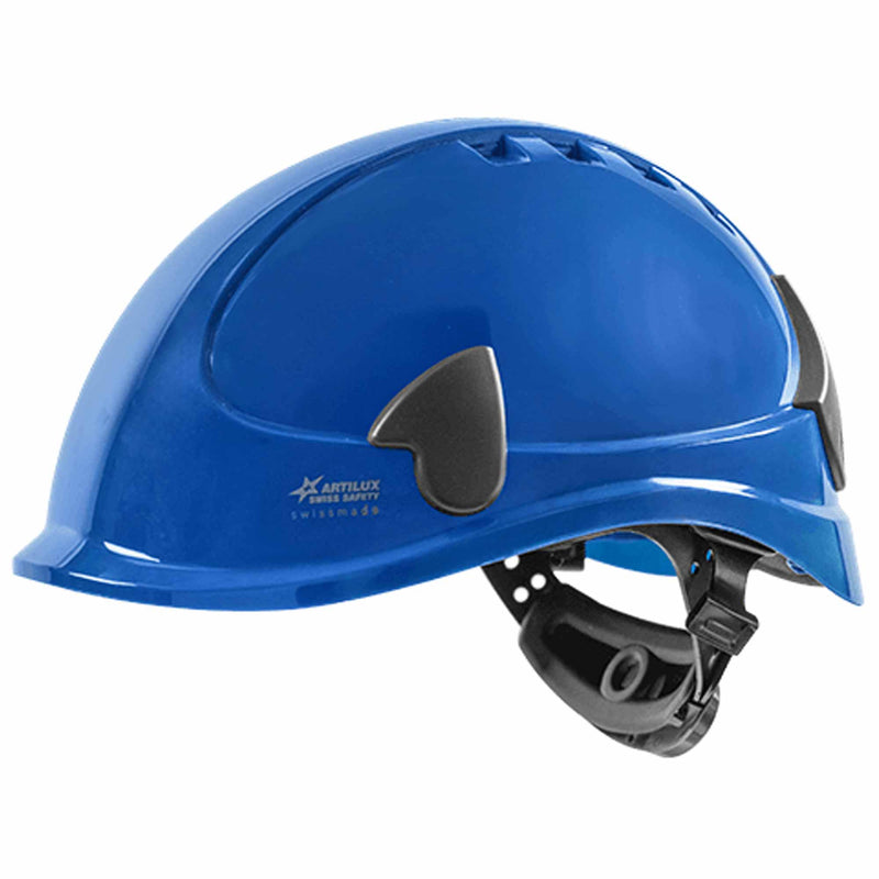 Schutzhelm ARTITOP SH510 | Polycarbonat | elektrisch isolierend | Schutzbrille | 4-Punkt-Kinnband | ROTO-System | belüftet | Swiss Made | ARTILUX