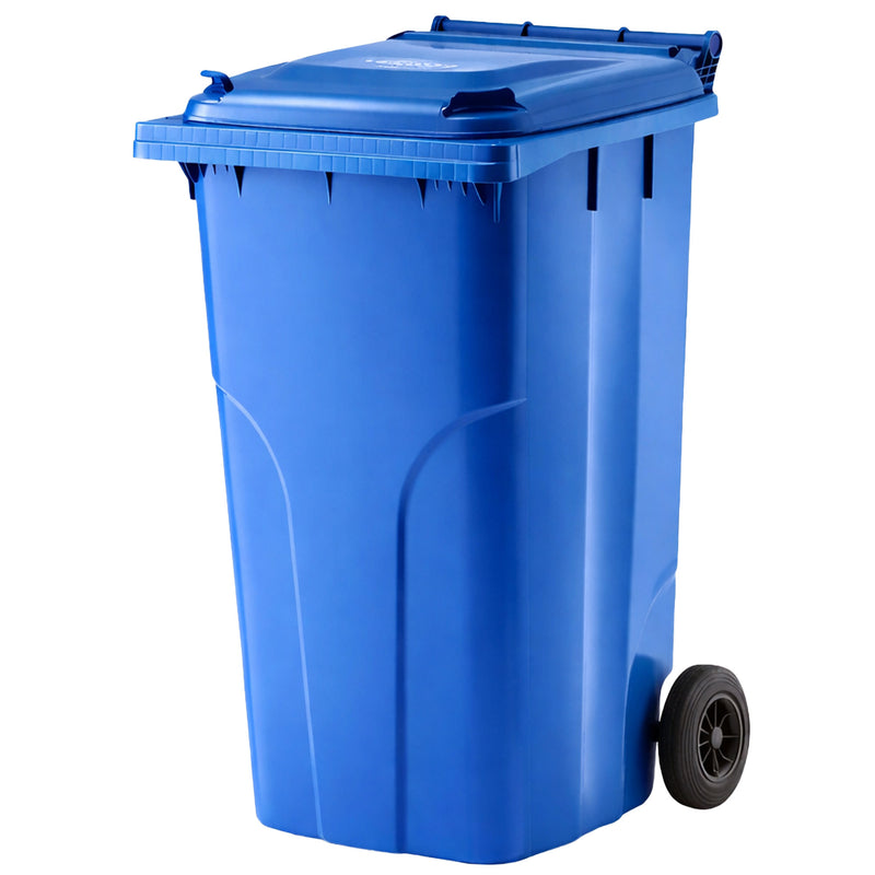 Kunststoffcontainer 120 Liter | bis 48 kg | UV-beständig | Vollgummireifen | VERWO