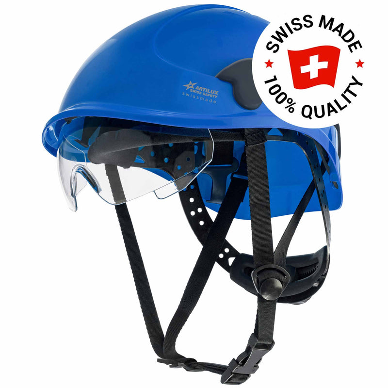 Schutzhelm ARTITOP SH510 | Polycarbonat | elektrisch isolierend | Schutzbrille | 4-Punkt-Kinnband | ROTO-System | belüftet | Swiss Made | ARTILUX