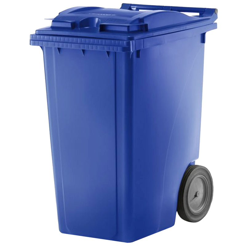 Kunststoffcontainer 360 Liter | bis 144 kg | UV-beständig | Vollgummireifen | VERWO