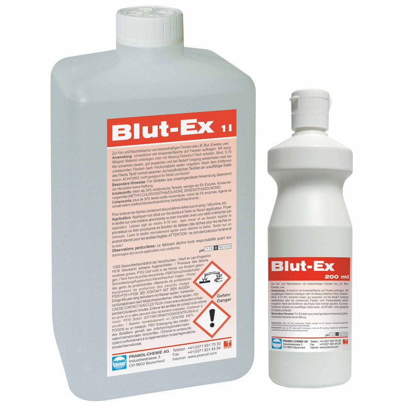 Fleckenentferner Blut-Ex | Blutfleckenentferner für Textilien | Pramol
