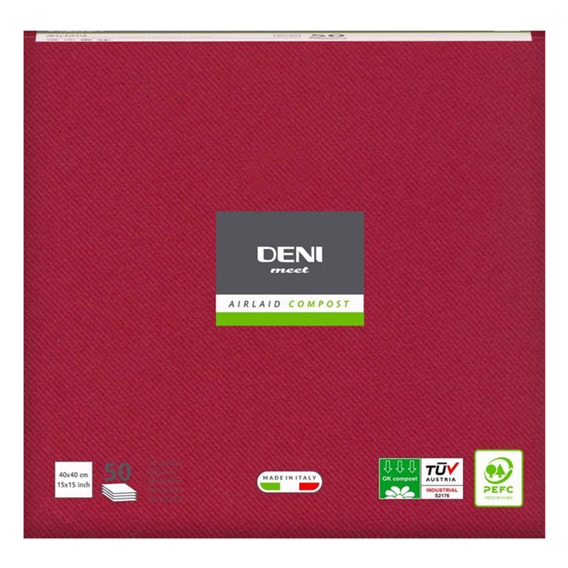Airlaid Servietten DENI MEET | 1/4 Falz | 40 x 40 cm | PEFC zertifiziert