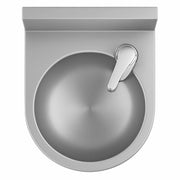 Trinkbrunnen EASY | Edelstahl matt | für Wandmontage | mit Druckknopf | vandalismussicher