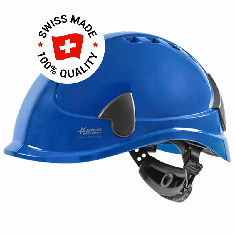 Schutzhelm ARTITOP SH510 | Polycarbonat | elektrisch isolierend | Schutzbrille | 4-Punkt-Kinnband | ROTO-System | belüftet | Swiss Made | ARTILUX