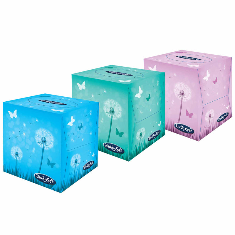 Kosmetiktücher | 3-lagig | 100% Zellstoff | PEFC zertifiziert | 60er Box | BulkySoft®