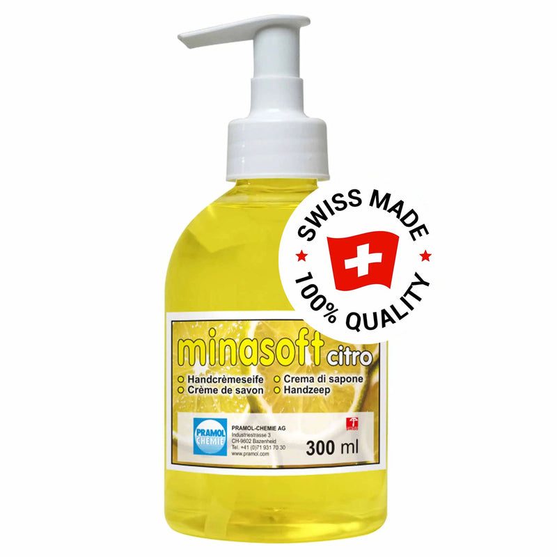 Flüssigseife MINASOFT CITRO | Citrus-Duft | mild & pflegend | pH-neutral | Pramol