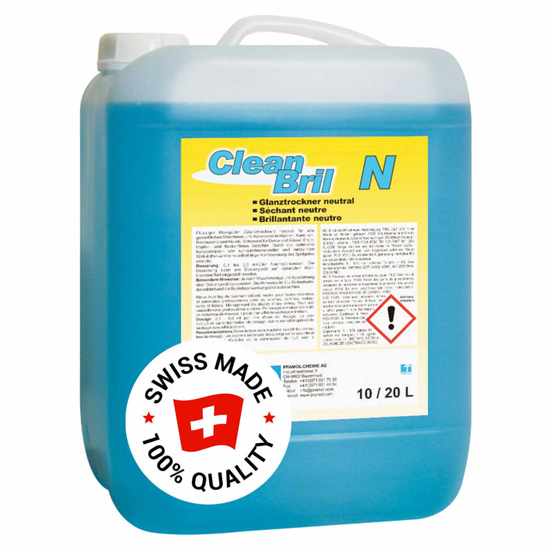 CleanBril N Klarspüler flüssig | gewerblicher Glanztrockner | schaumarm | Pramol