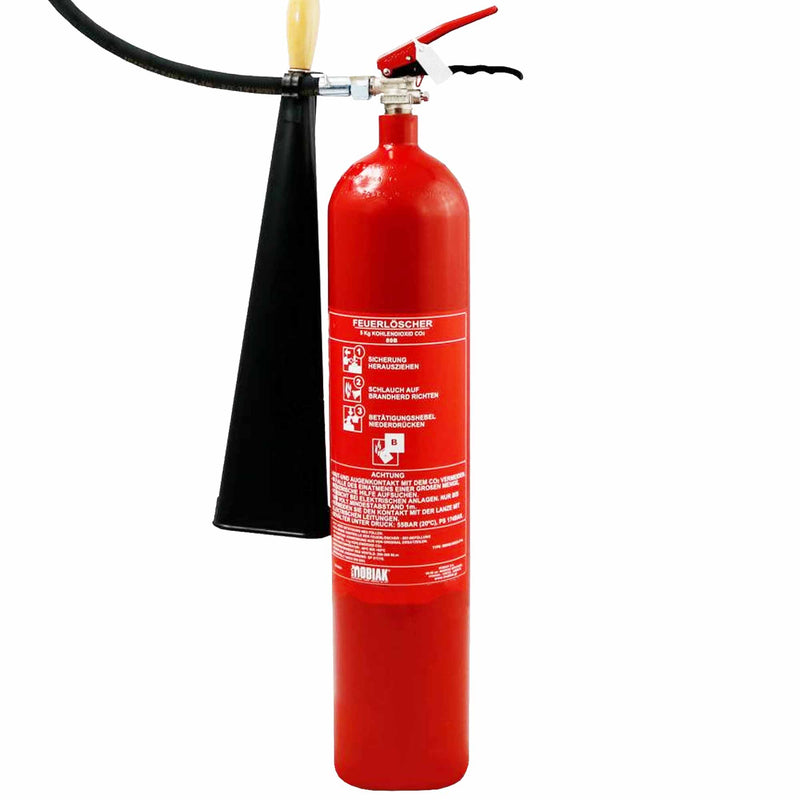 5 kg CO₂-Feuerlöscher | Kohlendioxid | Dauerdruck | frostsicher -30°C | Mobiak