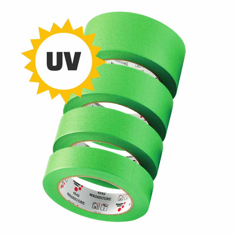 UV Washi-Abdeckband | 50 m | bis +80°C | reissfest | wasserabweisend | Acrylatklebstoff | Schuller Eh`klar Washi Core