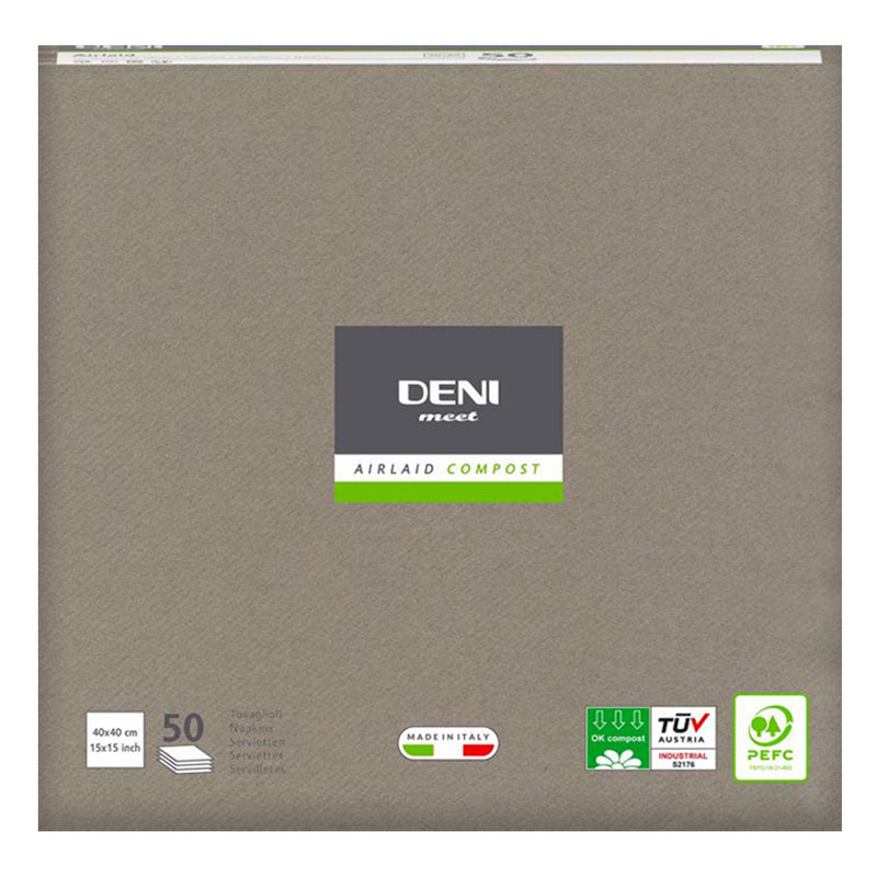 Airlaid Servietten DENI MEET | 1/4 Falz | 40 x 40 cm | PEFC zertifiziert