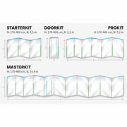 Curtain-Wall Staubschutzwand Masterkit | 14,4 x 4 m