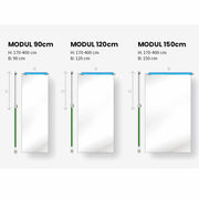 Curtain-Wall Staubschutzwand Ausbaumodul 120 cm