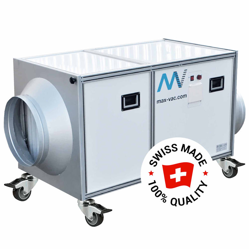 Bau-Luftreiniger Maxvac DB4000 | 4000 m³/h | mit Unterdruck | HEPA 13
