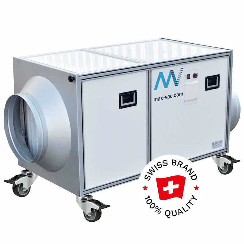 Bau-Luftreiniger Maxvac DB4000 | 4000 m³/h | mit Unterdruck | HEPA 13