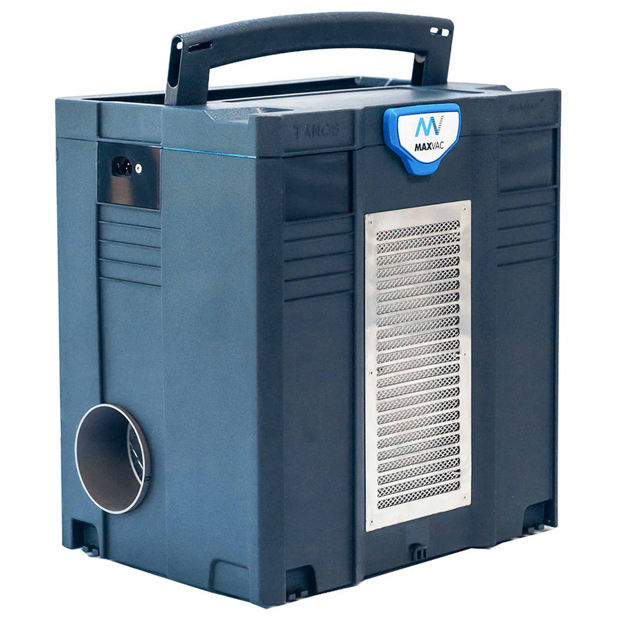 Bau-Luftreiniger Maxvac DB450 | 240 - 450 m³/h | für Entlüftungs- & WC-Rohre | Systainer-Box