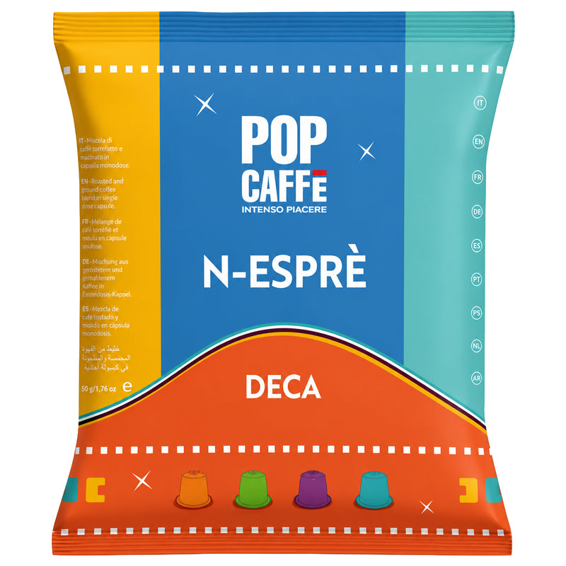 Deca N-Esprè-Kapseln | Entkoffeiniert | für Nespresso® | POP Caffè