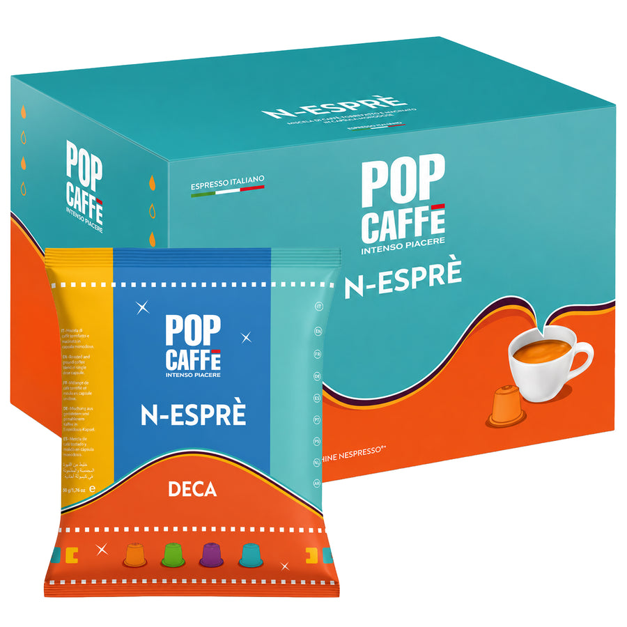 Deca N-Esprè-Kapseln | Entkoffeiniert | für Nespresso® | POP Caffè