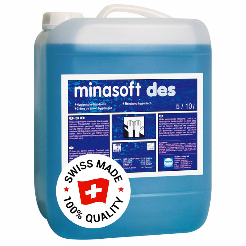 Flüssigseife MINASOFT DES | für Lebensmittelindustrie | HACCP | ohne Duft | Pramol