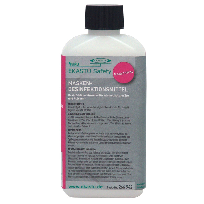 Desinfektionsmittel für Halbmasken 250 ml | Langzeitwirkung | formaldehydfrei | Ekastu Safety