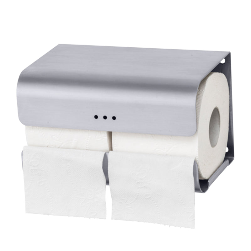 WC-Rollenhalter Doppel | Edelstahl mit Feinstruktur | Reserverollenhalter | PROOX 382