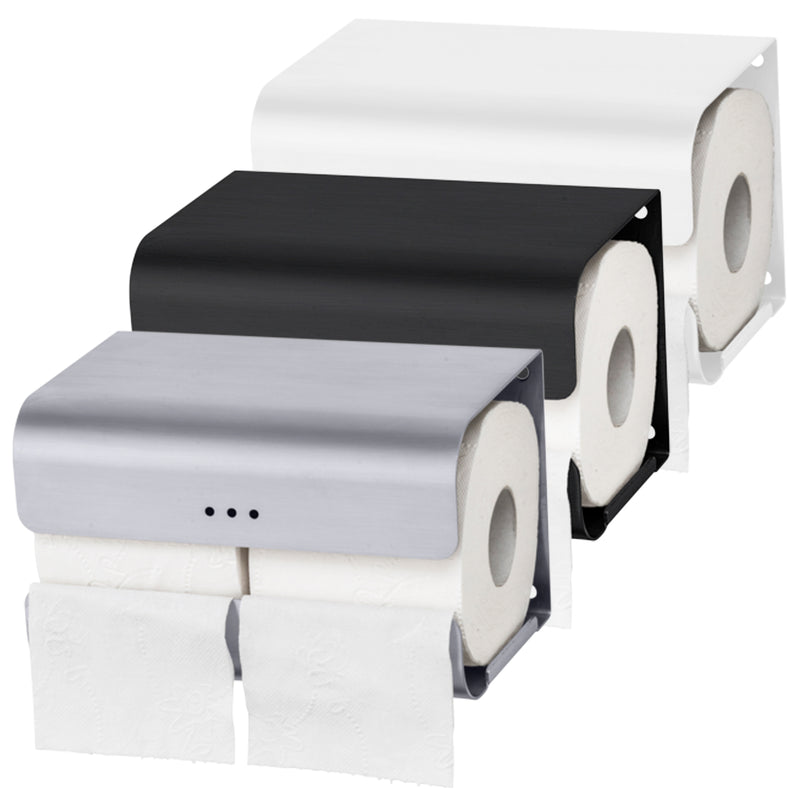 WC-Rollenhalter Doppel | Edelstahl mit Feinstruktur | Reserverollenhalter | PROOX 382