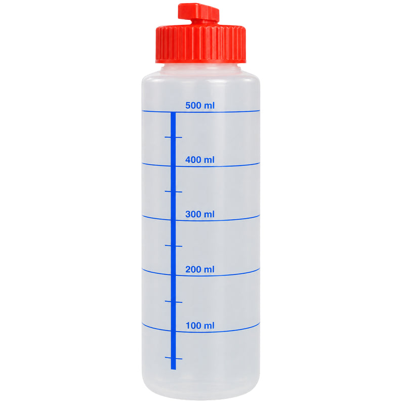Dosierflasche 500 ml | mit 50 ml Skala | Klappdeckel