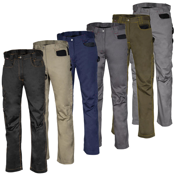 Arbeitshose DRILL | 245 g/m² | ergonomisch | breite Vordertaschen | Zollstocktasche & Hammerschlaufe | Cofra
