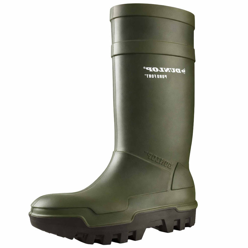 PU-Kälte-Sicherheitsstiefel S5 | mit Stahlkappe | bis -50°C | Rutschfestigkeit SRC | DUNLOP Purofort Thermo+